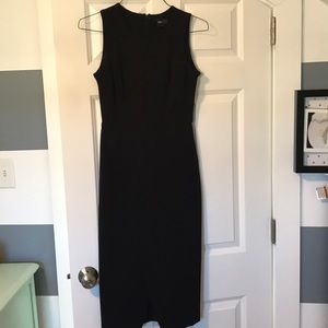 Black Pleated Wrap front dress